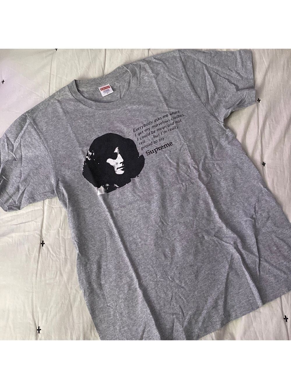 Supreme gray mean tee